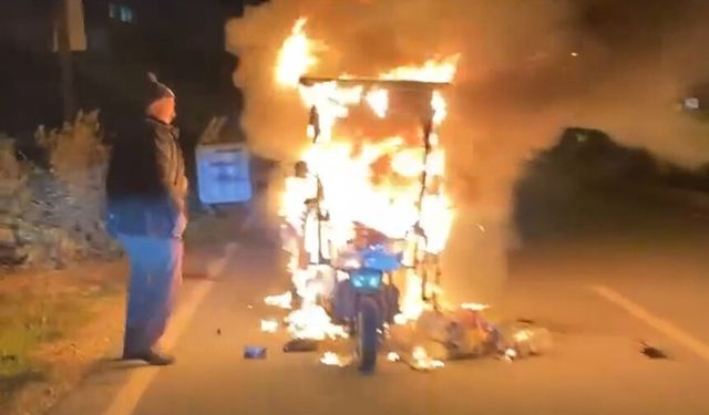 Elektrikli Motosiklet Yandı