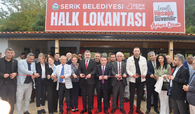 Serik Belediyesi Halk Lokantası Açıldı