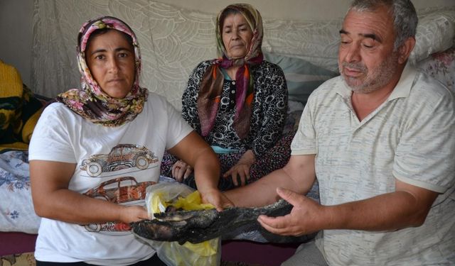 Evlerinde Çıkan Yangında 90 Bin Lira Birikimleri De Yandı