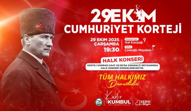 Serik’te Cumhuriyet Coşkusu Sokaklara Taşacak
