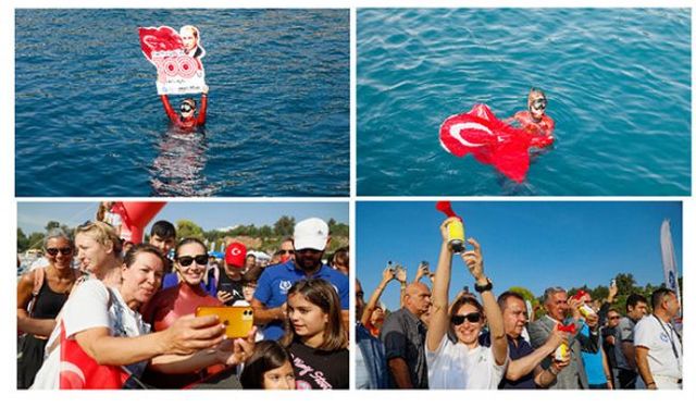 Milli Sporcu Şahika Ercümen'den '100. Yıl' Dalışı