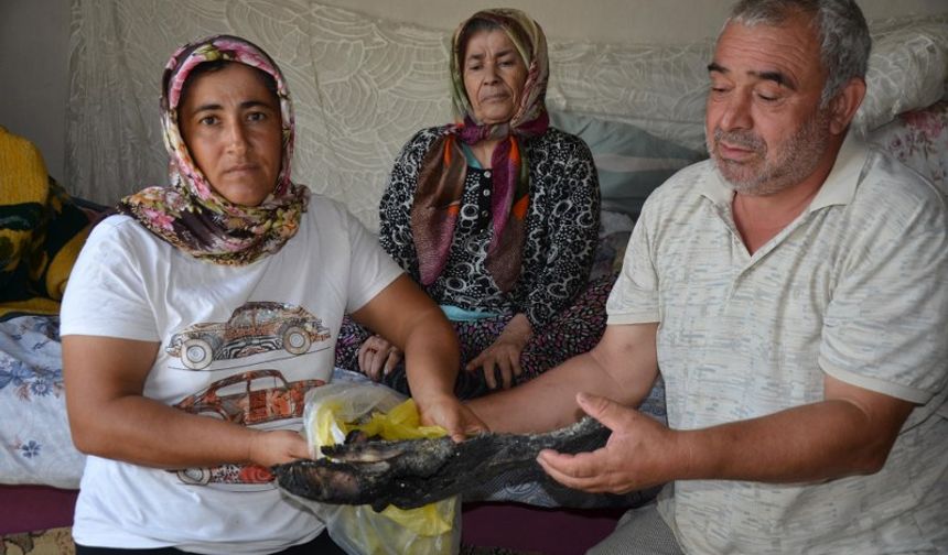 Evlerinde Çıkan Yangında 90 Bin Lira Birikimleri De Yandı