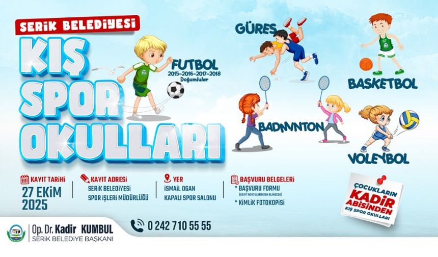 Kış Spor Okulları Kayıtları Başladı